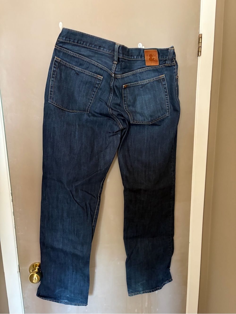 H&M Dark Blue Straight Leg Jeans
